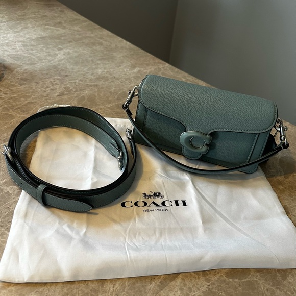 Coach Tabby 20 Shoulder Bag - Aquamarine - Picture 1 of 12